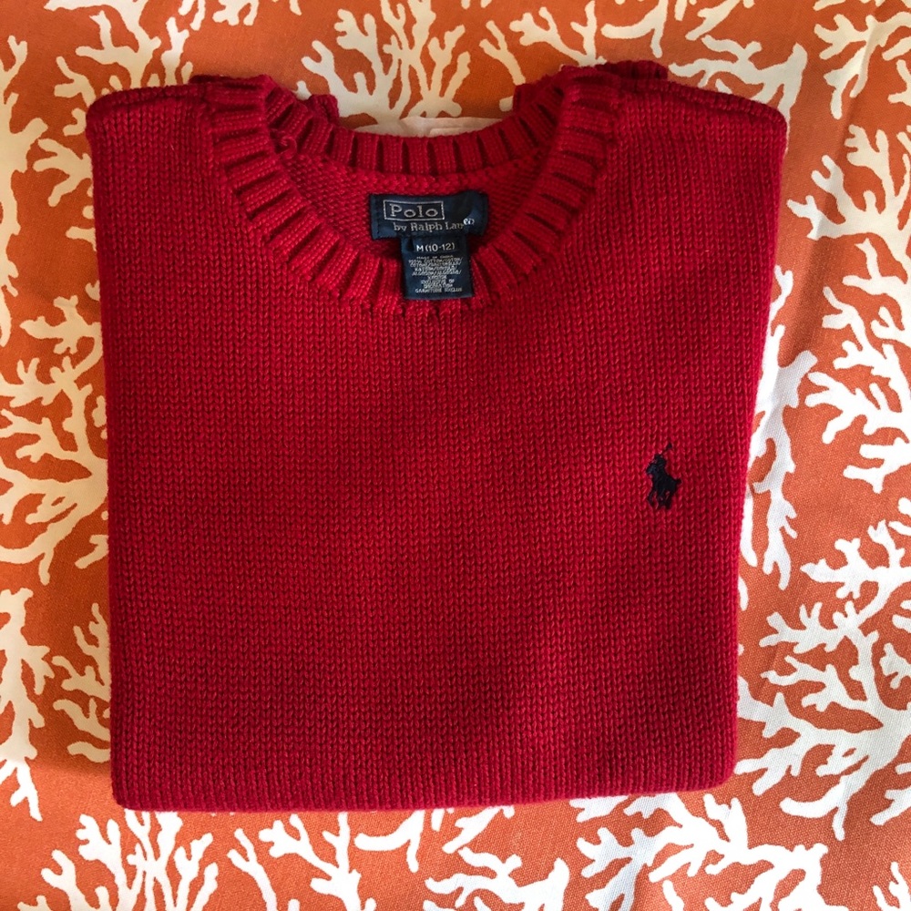Polo by Ralph Lauren boys crewneck pullover sweater size medium